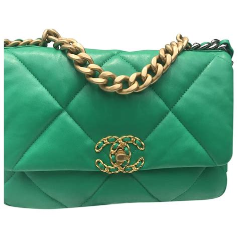 green chanel handbag|chanel handbag green.